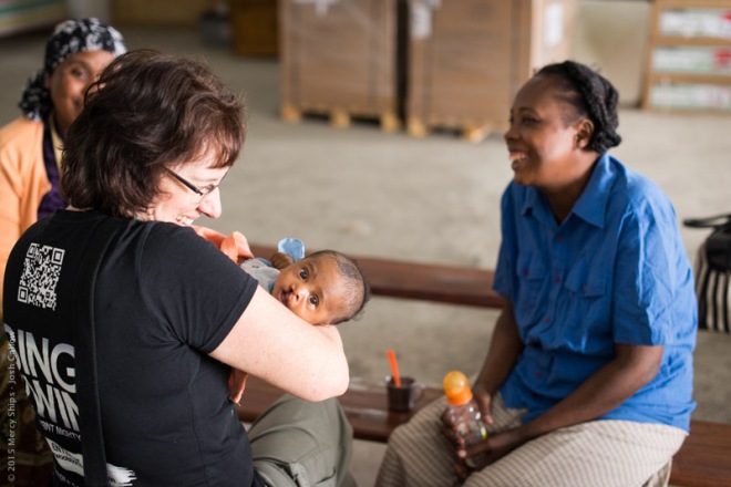 Elisabeth was a tiny wee button when met her and her Mum in September. Pic by Josh Callow, Mercy Ships
